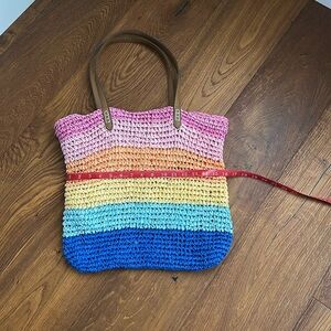 Multicolor Crochet Tote Bag